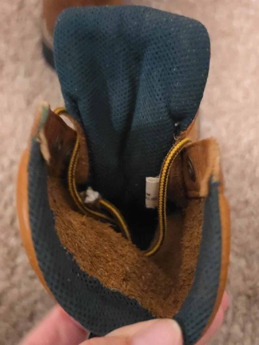 Georgia Boot Kids Tan Leather Lace-Up Work Boots